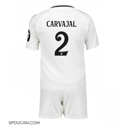 Dječji Nogometni Dres Real Madrid Daniel Carvajal #2 Domaci 2024-25 Kratak Rukav (+ Kratke hlače)